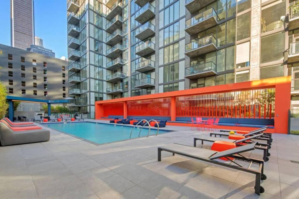 Top Floor High Rise 3 Bed Dtla Skyscraper Penthouse Los Angeles Bagian luar foto