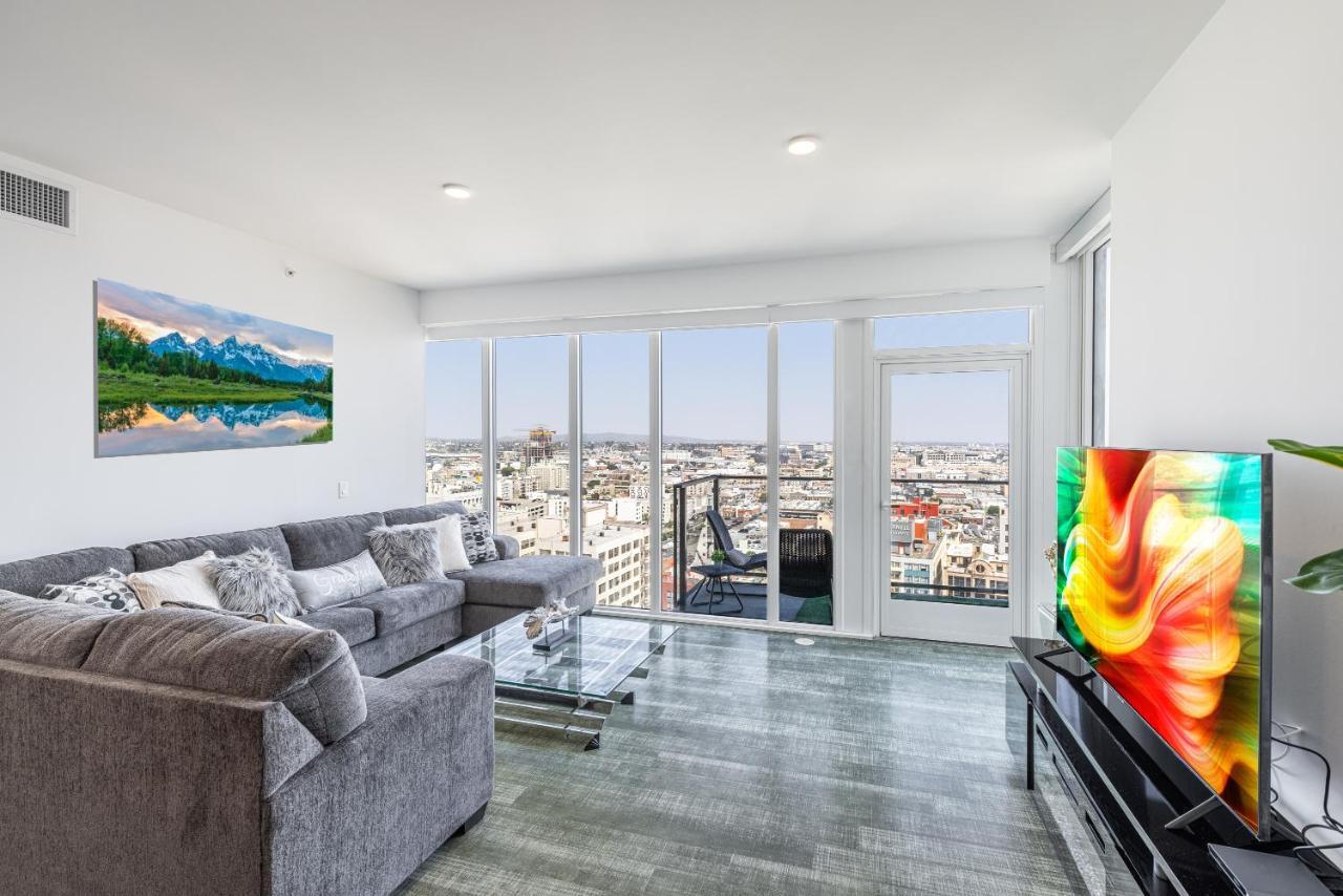 Top Floor High Rise 3 Bed Dtla Skyscraper Penthouse Los Angeles Bagian luar foto