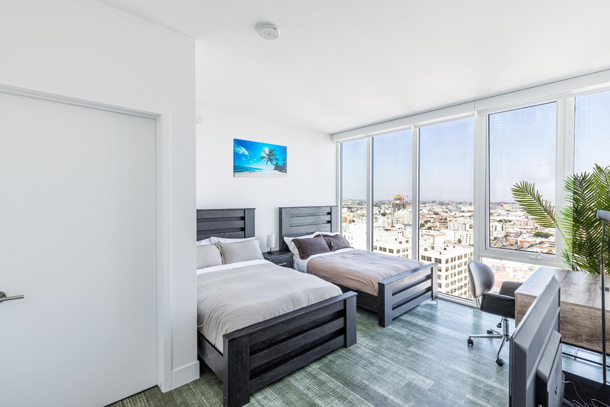 Top Floor High Rise 3 Bed Dtla Skyscraper Penthouse Los Angeles Bagian luar foto