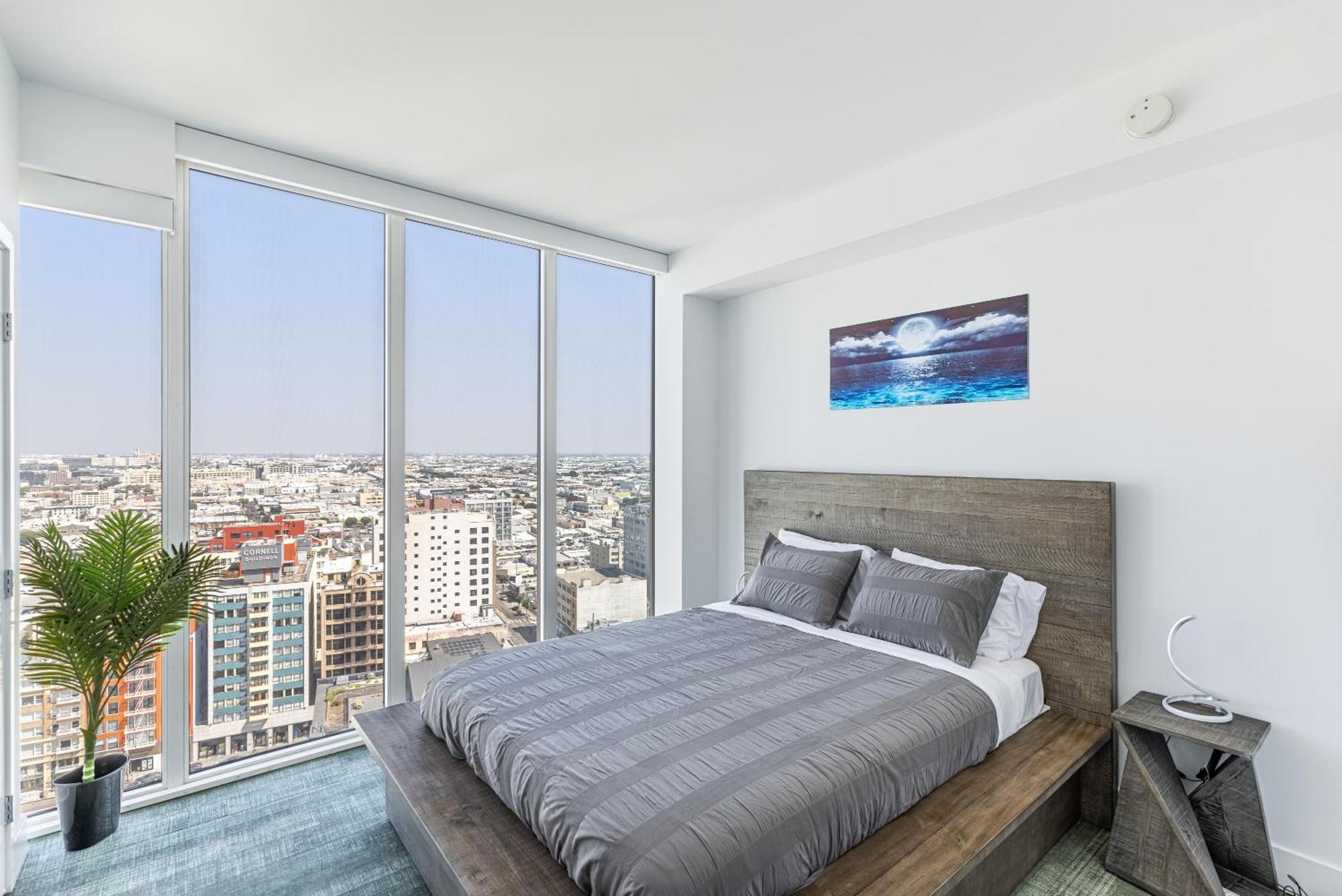 Top Floor High Rise 3 Bed Dtla Skyscraper Penthouse Los Angeles Bagian luar foto