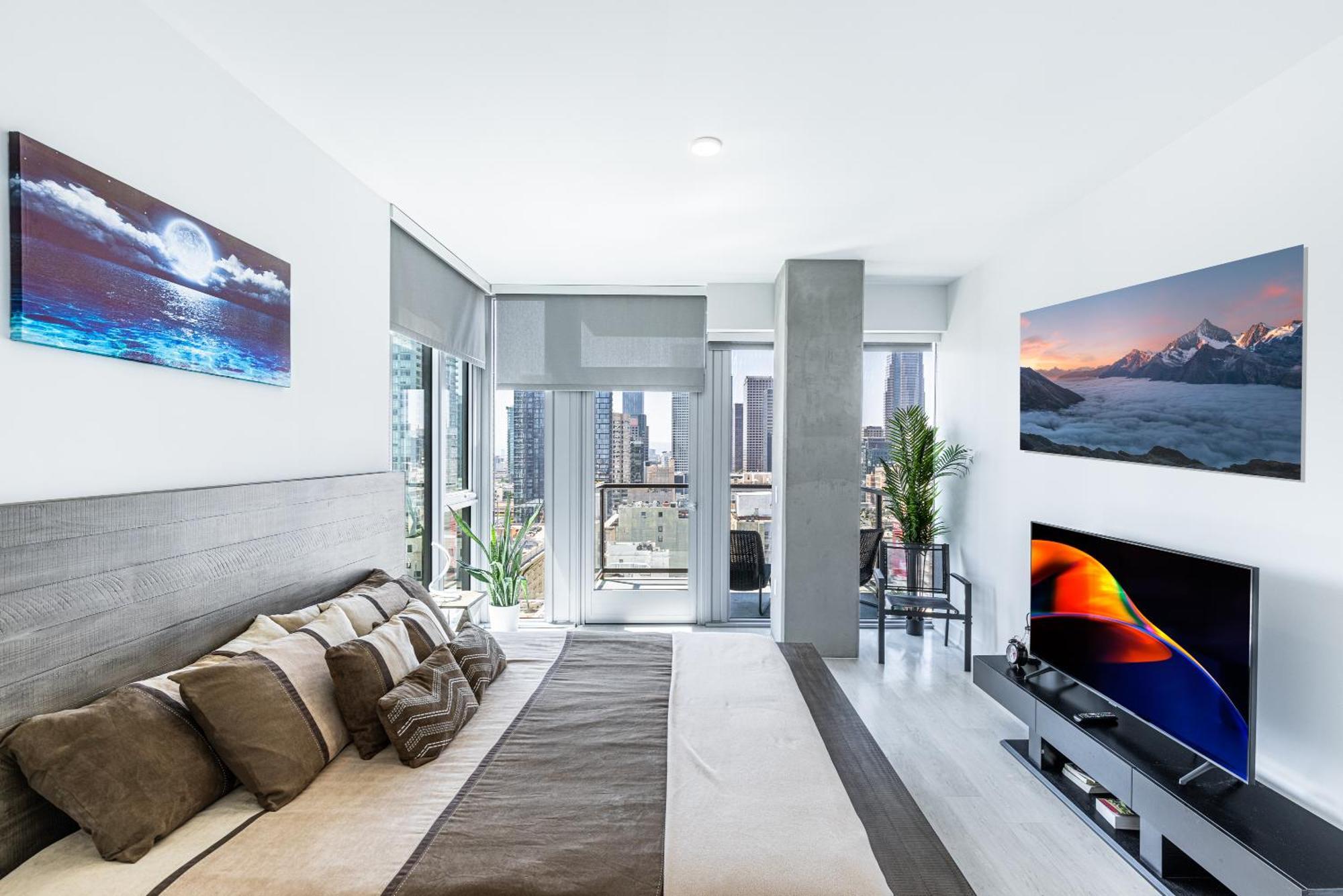 Top Floor High Rise 3 Bed Dtla Skyscraper Penthouse Los Angeles Bagian luar foto